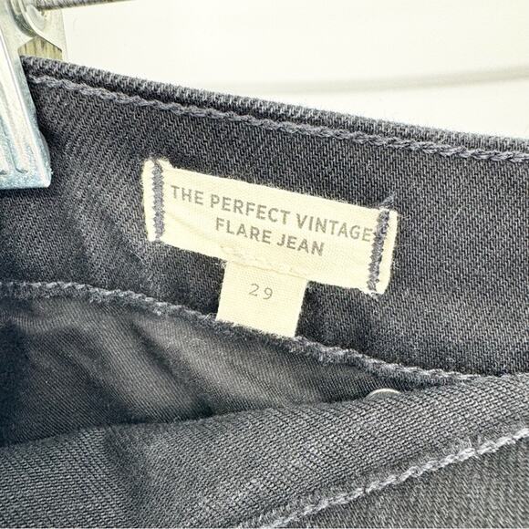 Madewell The Perfect Vintage Flare Jean in Sherborn Wash Black Sz 29 Minimalist - Picture 10 of 14